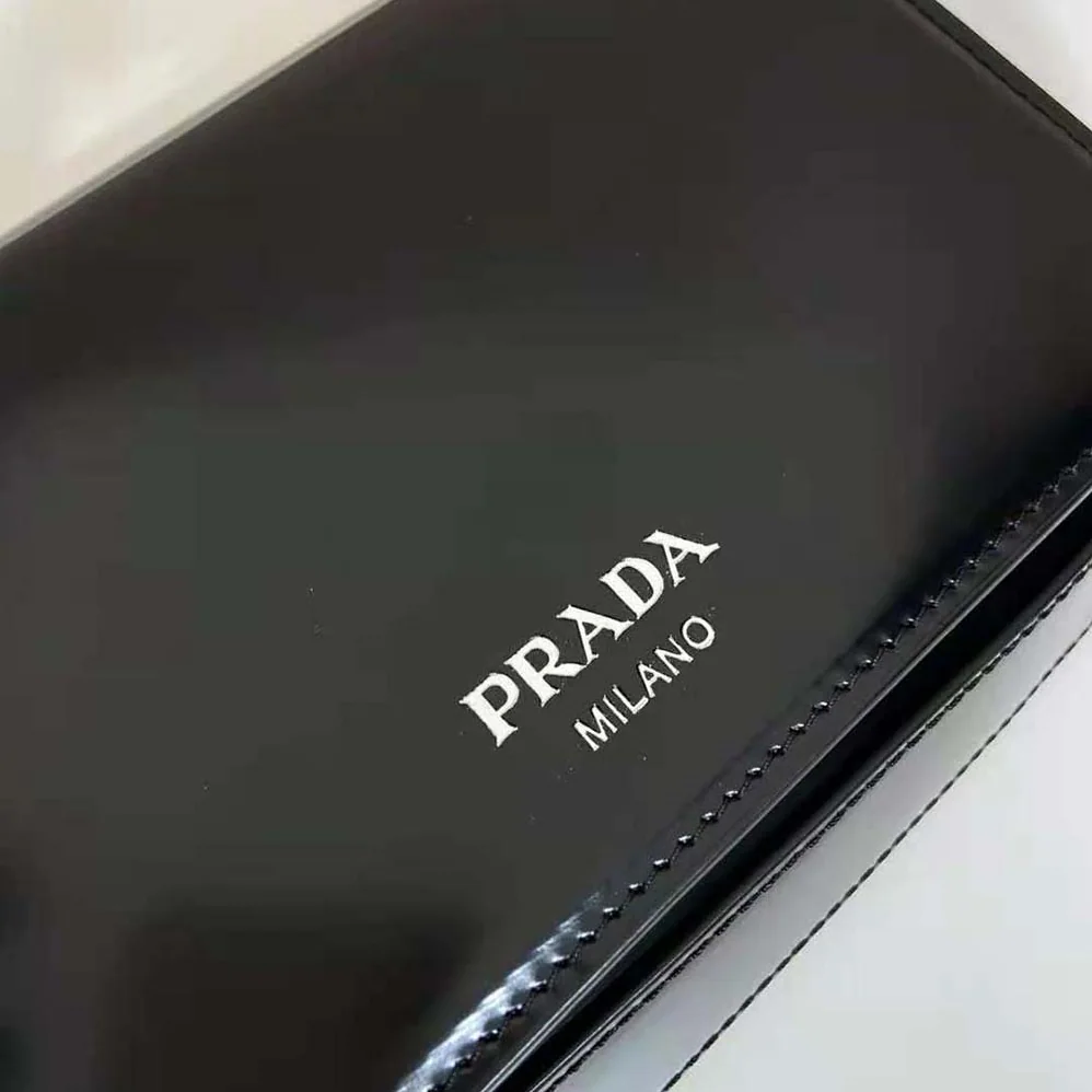 Prada Brushed Leather Mini-bag with Shoulder Strap for Men in Black