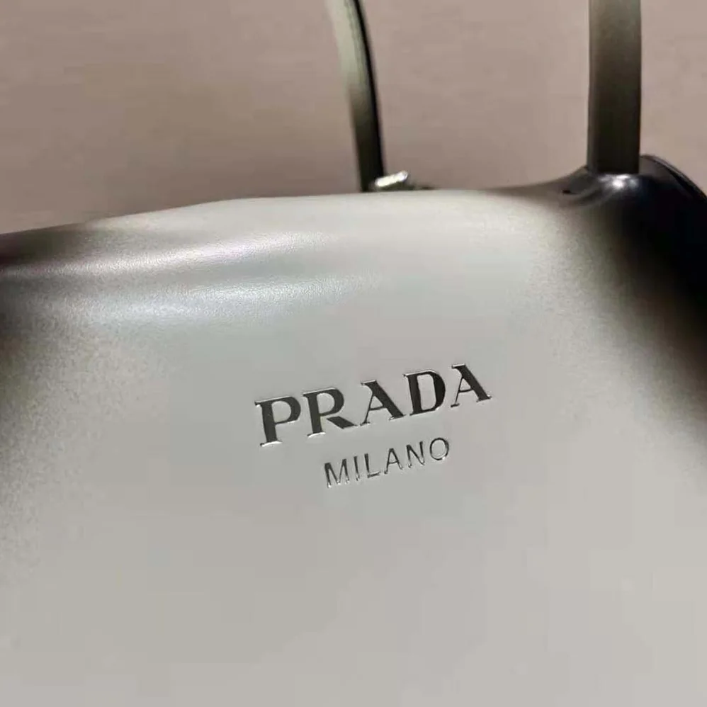 Prada Small Brushed Leather Prada Supernova Handbag for Women in White Prada Small Brushed Leather Prada Supernova Handbag for Women in White