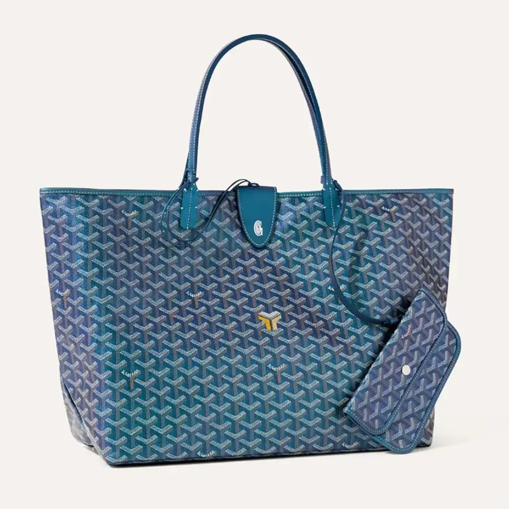 Goyard Saint Louis GM bag for Unisex in Pearly Blue