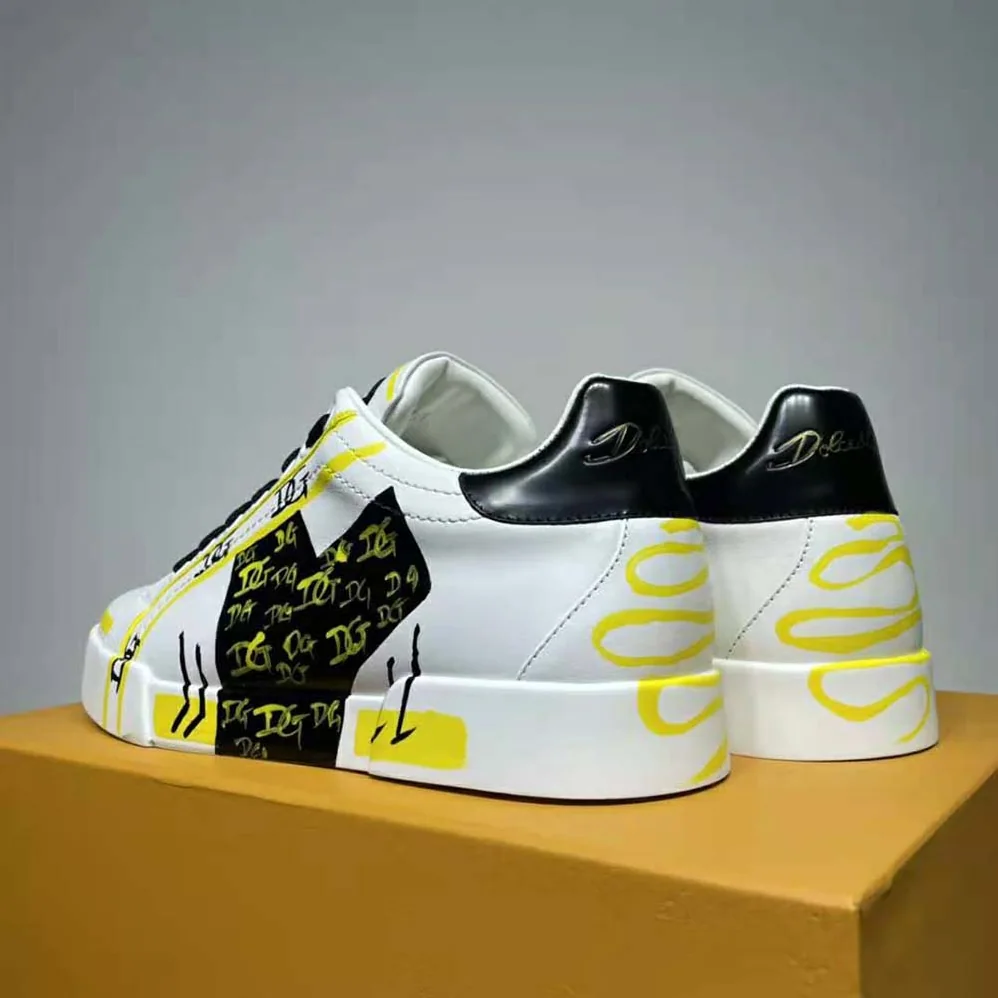 Dolce Gabbana D&G Limited Edition Portofino Sneakers for Men in Yellow