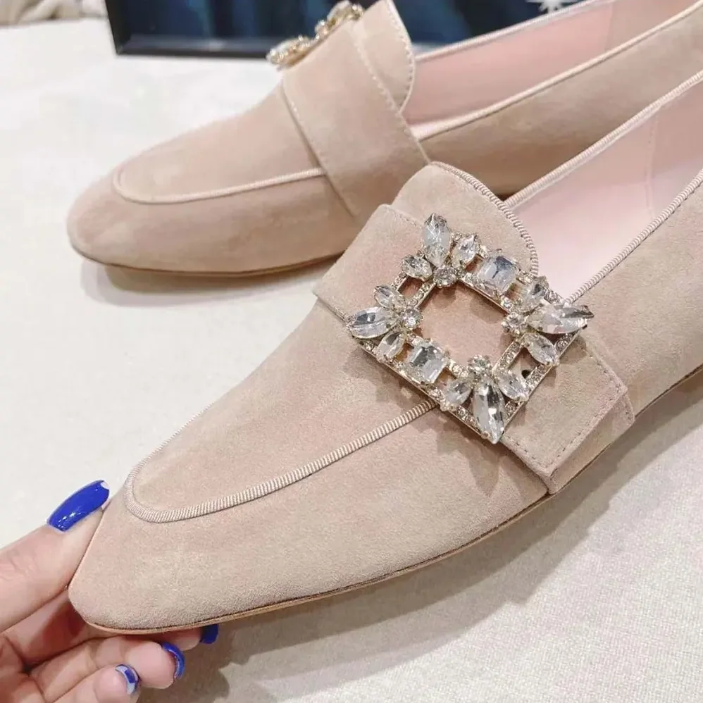 Roger Vivier Mini Broche Vivier Strass Buckle Babies Ballerinas for Women Roger Vivier Mini Broche Vivier Strass Buckle Babies Ballerinas for Women