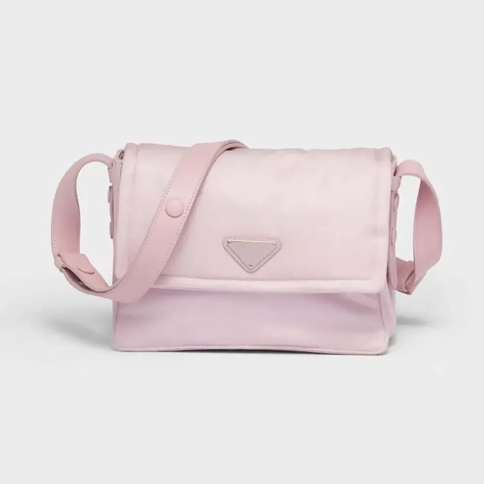 Prada Small Padded Re-Nylon Shoulder Bag for Women in Pink