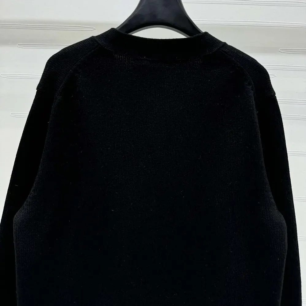 Dior Christian Dior Couture Cardigan Black Cashmere Jersey for Women Dior Christian Dior Couture Cardigan Black Cashmere Jersey for Women