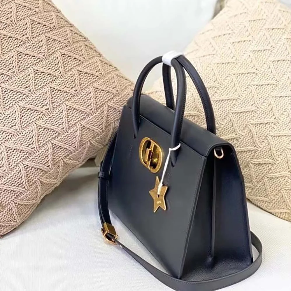 Dior Large ST Honore Tote Black Grained Calfskin for Women Dior Large ST Honore Tote Black Grained Calfskin for Women