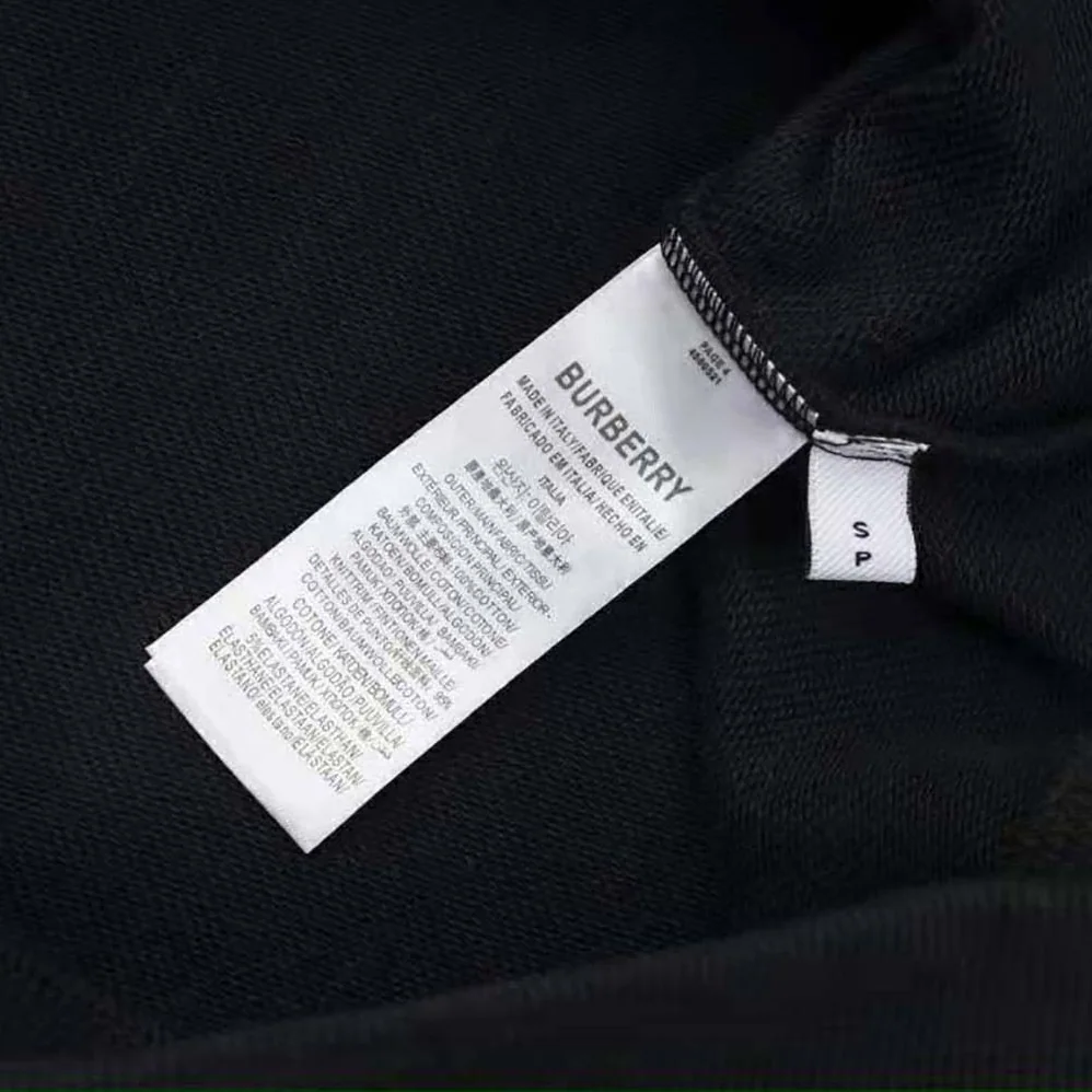 Burberry Check Trim Cotton Zip Hoodie for Women in Black