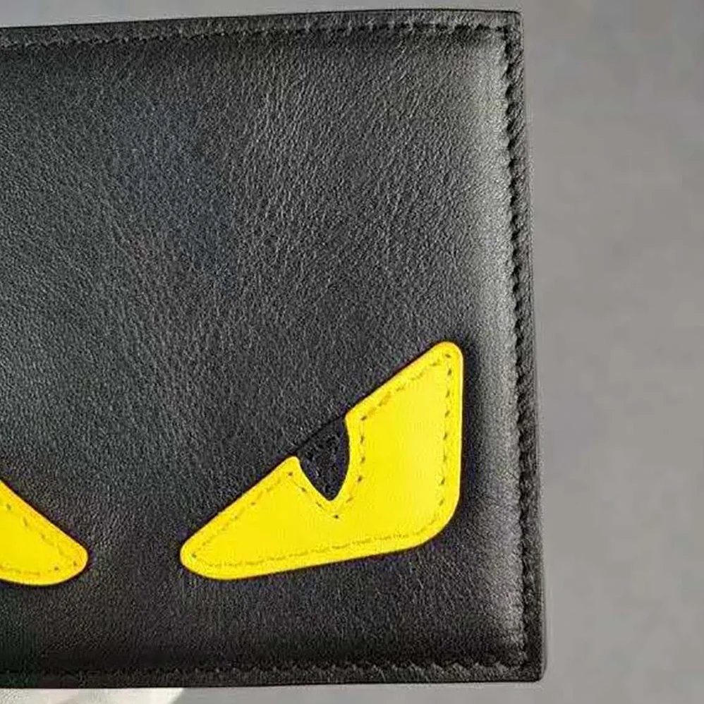 Fendi Wallet Black Leather Horizontal Wallet for Men Fendi Wallet Black Leather Horizontal Wallet for Men