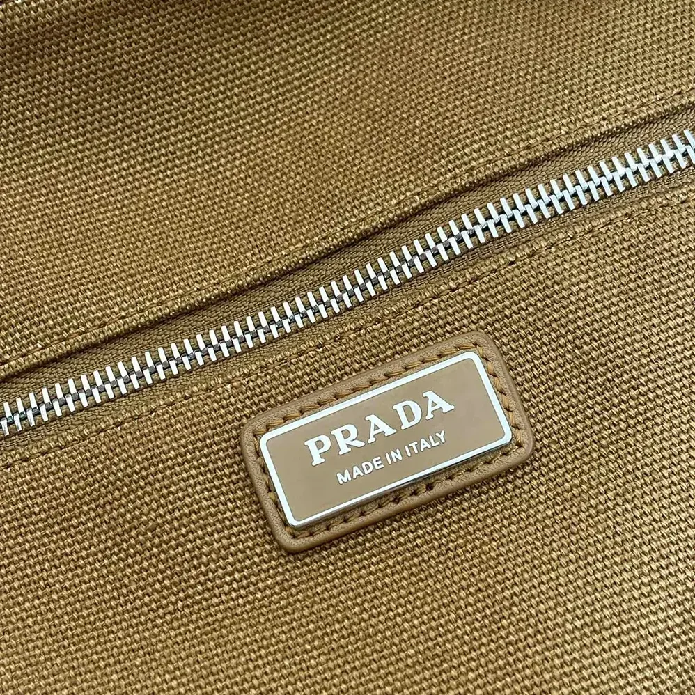 Prada Canvas Duffle Bag for Unisex in Brown Prada Canvas Duffle Bag for Unisex in Brown