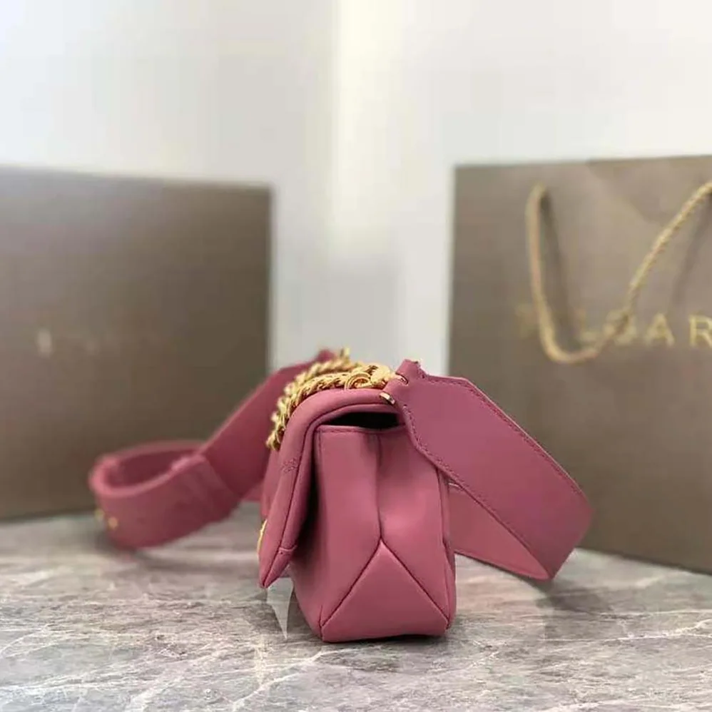 Bvlgari Serpenti Cabochon Crossbody Mini Bag for Women in Pink Bvlgari Serpenti Cabochon Crossbody Mini Bag for Women in Pink