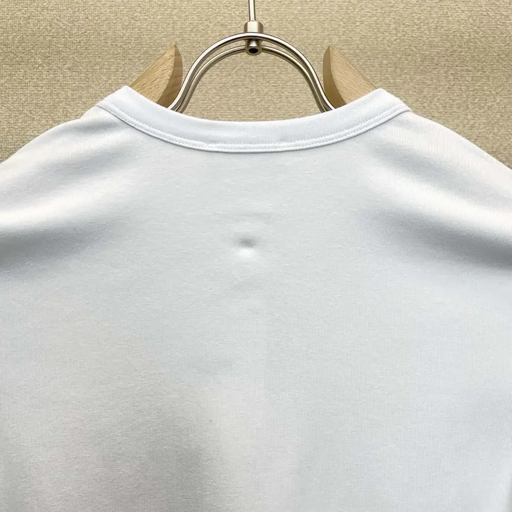 Celine T-Shirt in Ribbed Cotton Jersey for Women