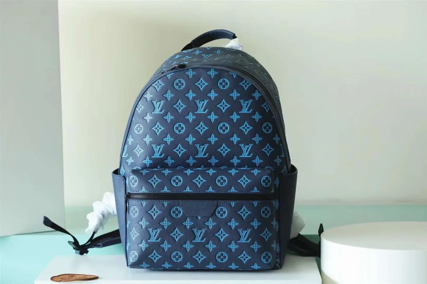Louis Vuitton Discovery Backpack Blue /