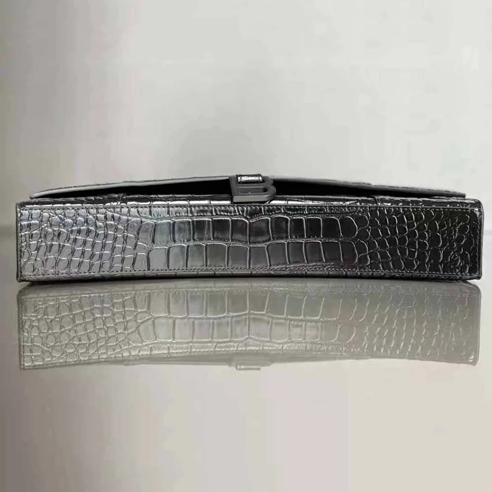 Balenciaga Hourglass Stretched Top Handle Bag in Black for Women