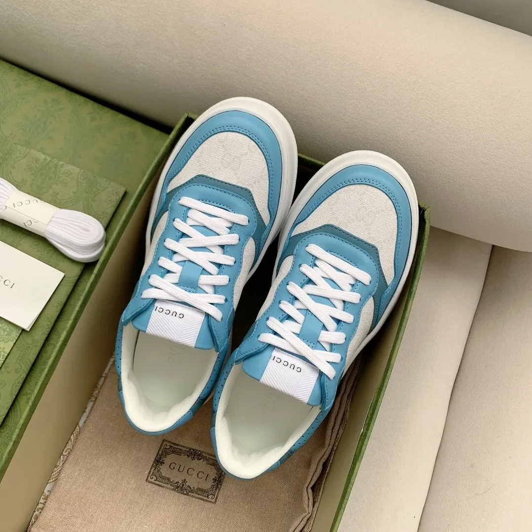 Gucci GG Sneaker Light Blue Supreme for Men Gucci GG Sneaker Light Blue Supreme for Men