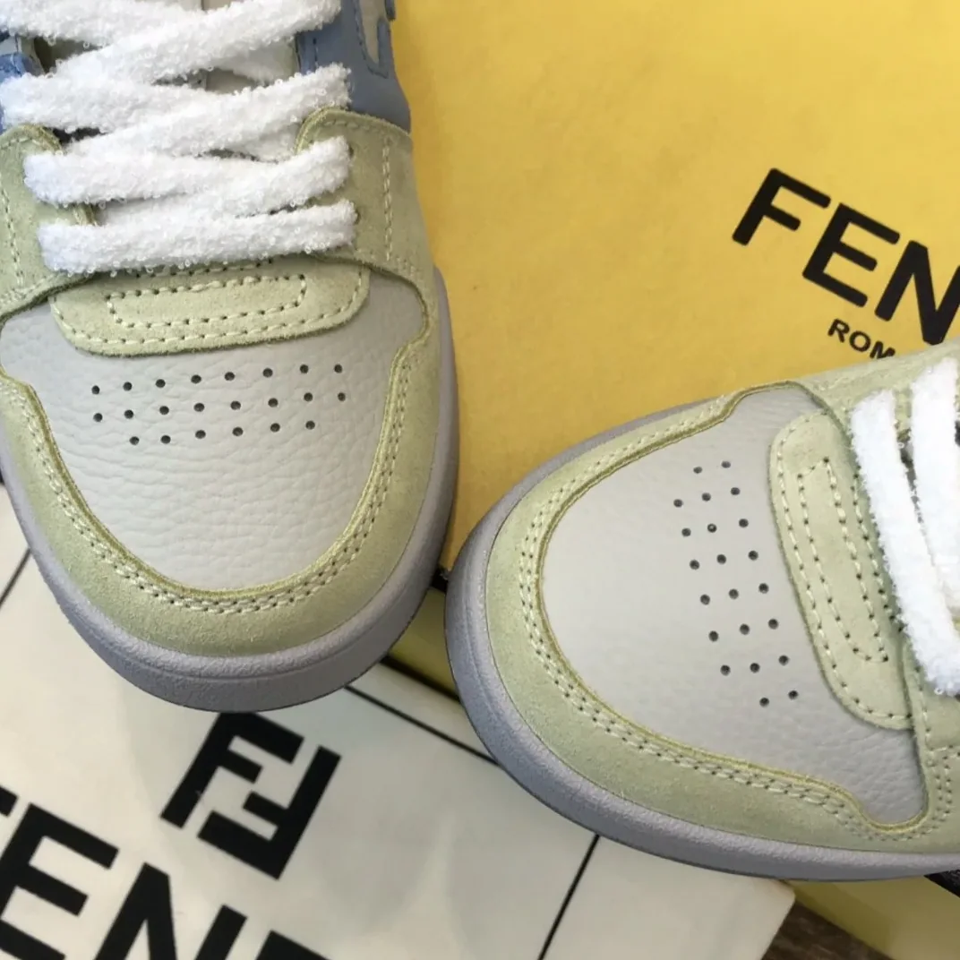 Fendi Match Low Tops Sneakers Yellow 7E1493AI1NF1H1F