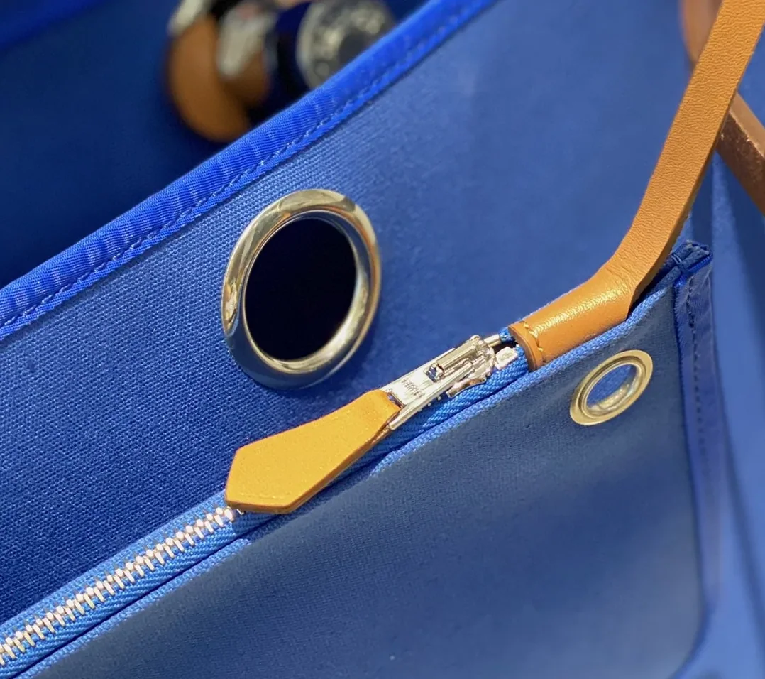 Hermes Herbag Zip Bag Blue, Silver Toned Hardware Bag Hermes Herbag Zip Bag Blue, Silver Toned Hardware Bag