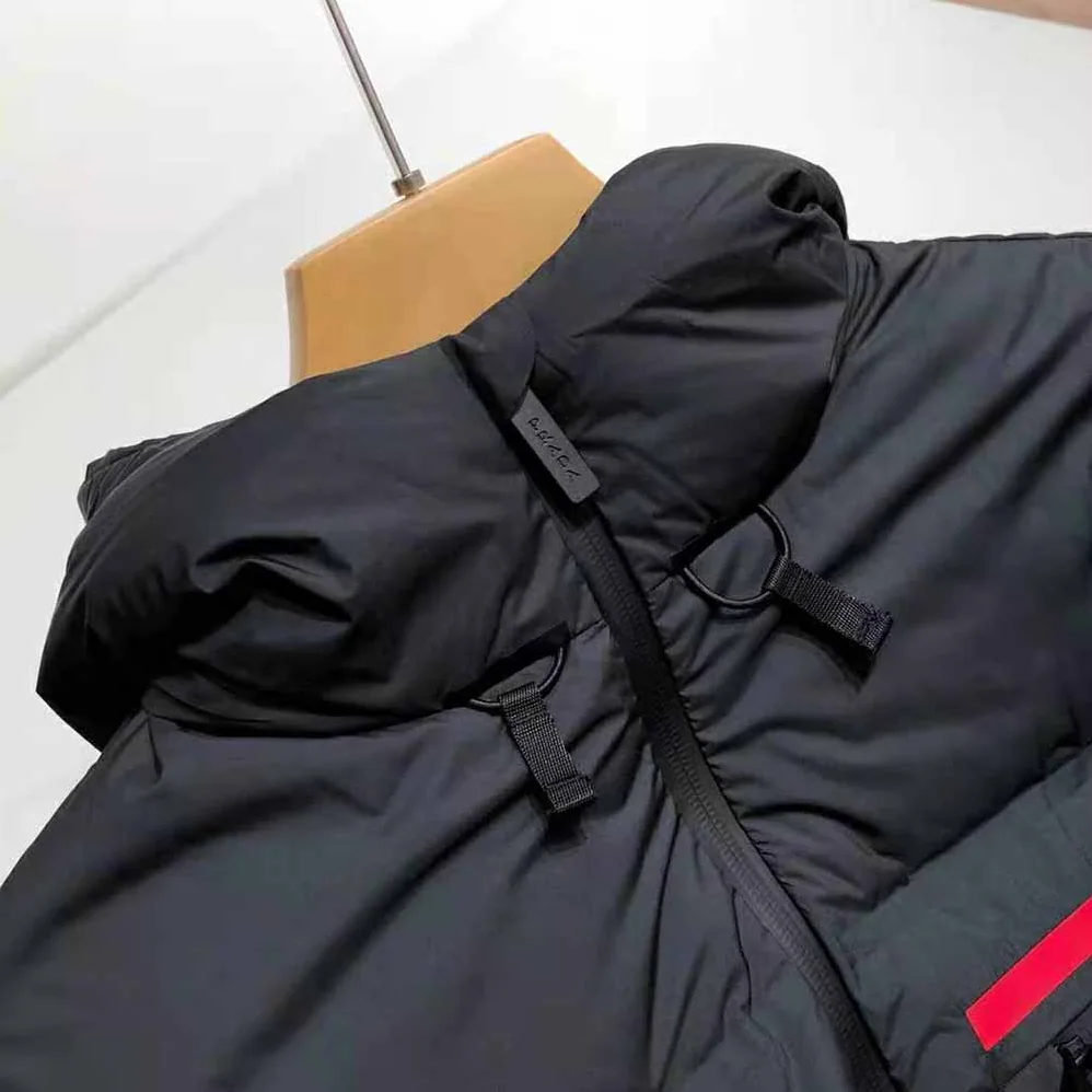 Prada Light Polyester Hooded Puffer Coat for Women