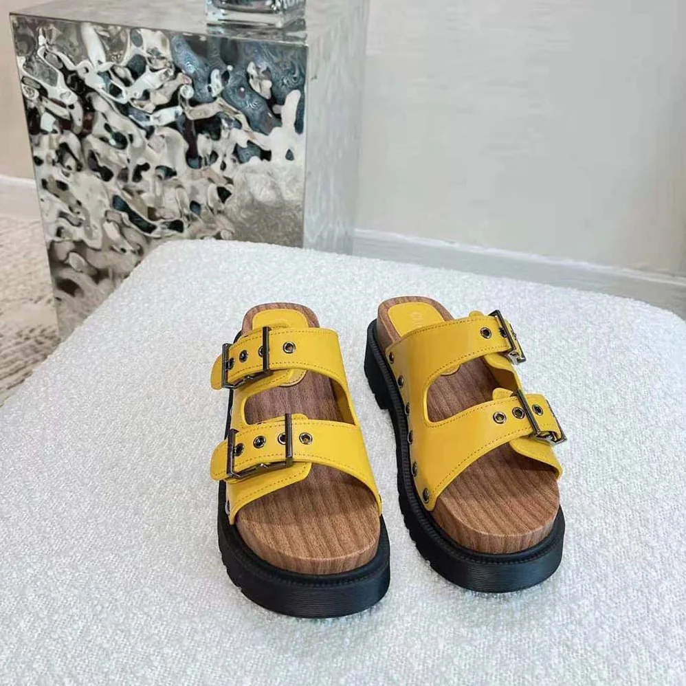 Dior Diorquake Strap Sandal Yellow Calfskin for Women Dior Diorquake Strap Sandal Yellow Calfskin for Women