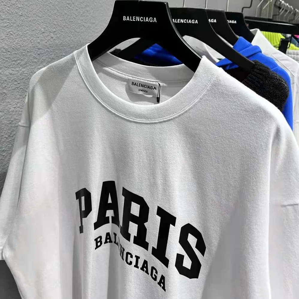 Balenciaga Cities Paris T-shirt Medium Fit in White for Men