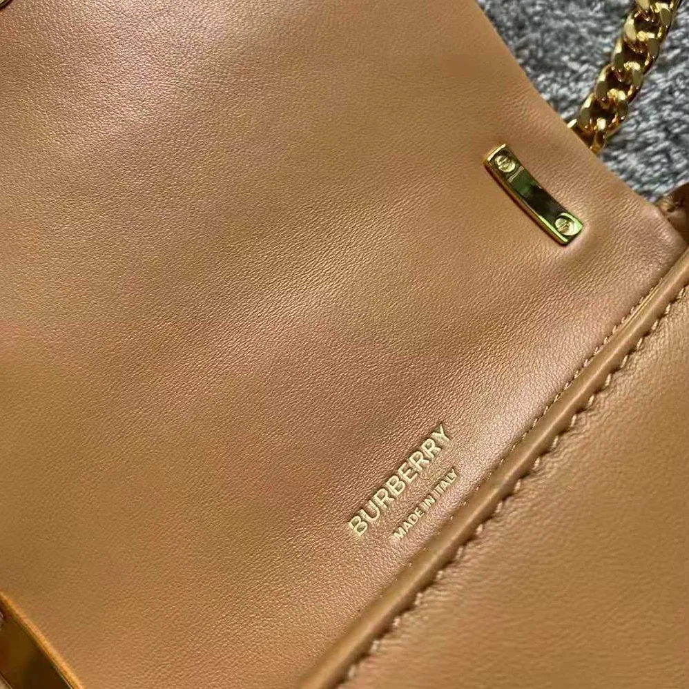 Burberry Mini Quilted Lambskin Lola Bag for Women in Sandy Burberry Mini Quilted Lambskin Lola Bag for Women in Sandy