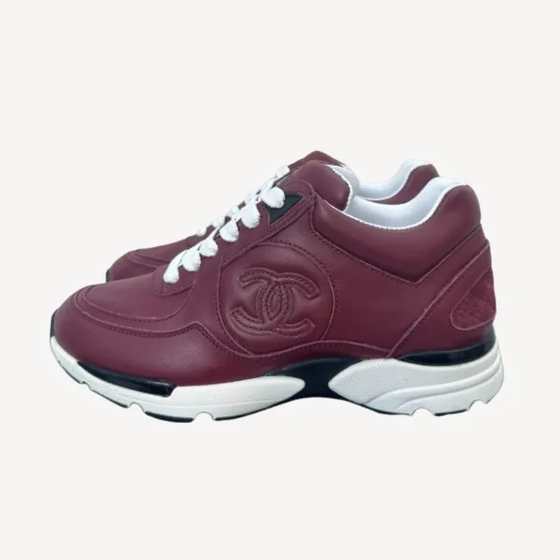 Chanel Sneakers Burgundy Chanel Sneakers Burgundy