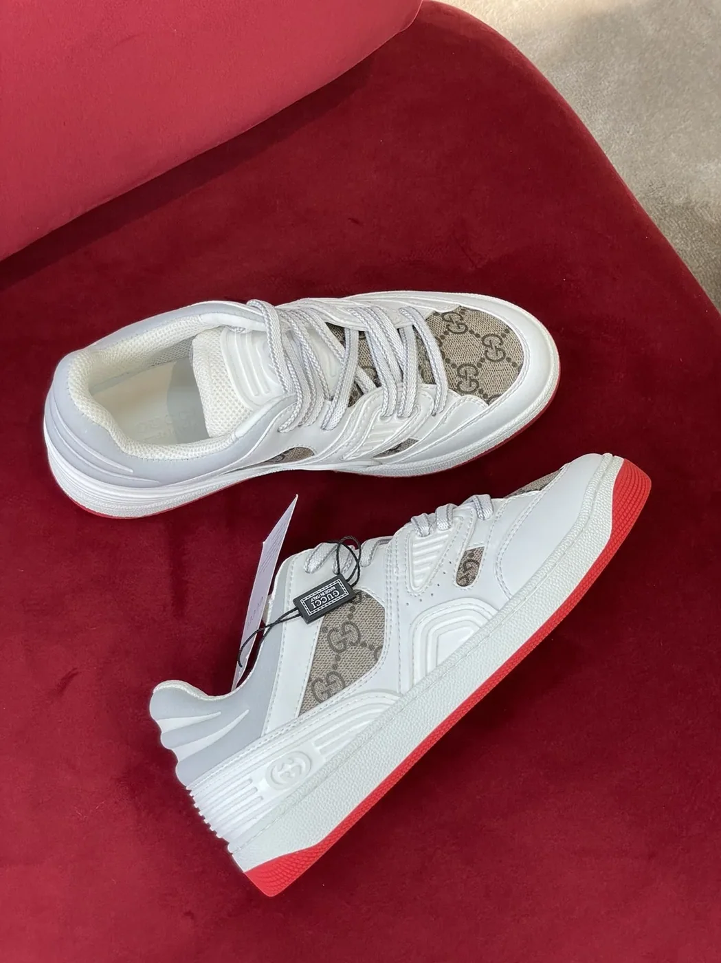 Gucci Sneaker Gucci Basket Donna White Demetra for Women