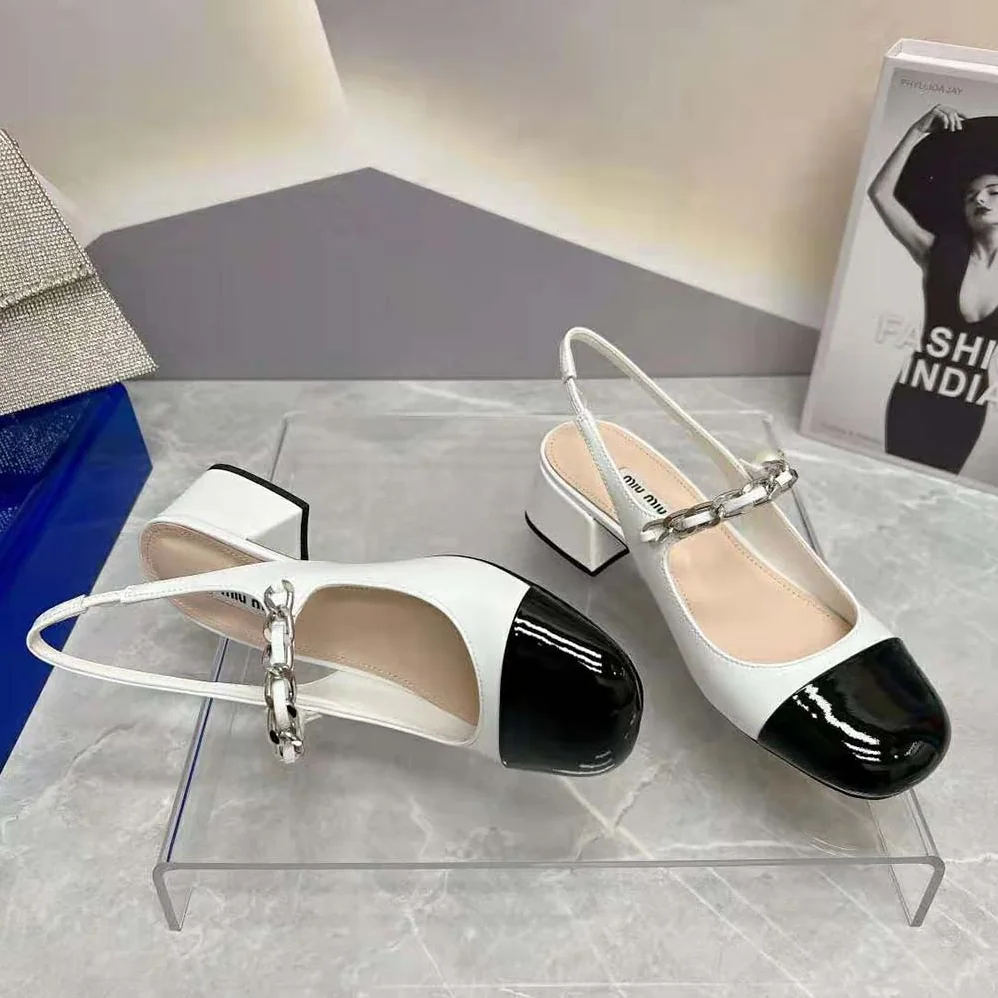 Miu Miu Patent Leather Pumps in 35mm Heel Height for Women in White Miu Miu Patent Leather Pumps in 35mm Heel Height for Women in White