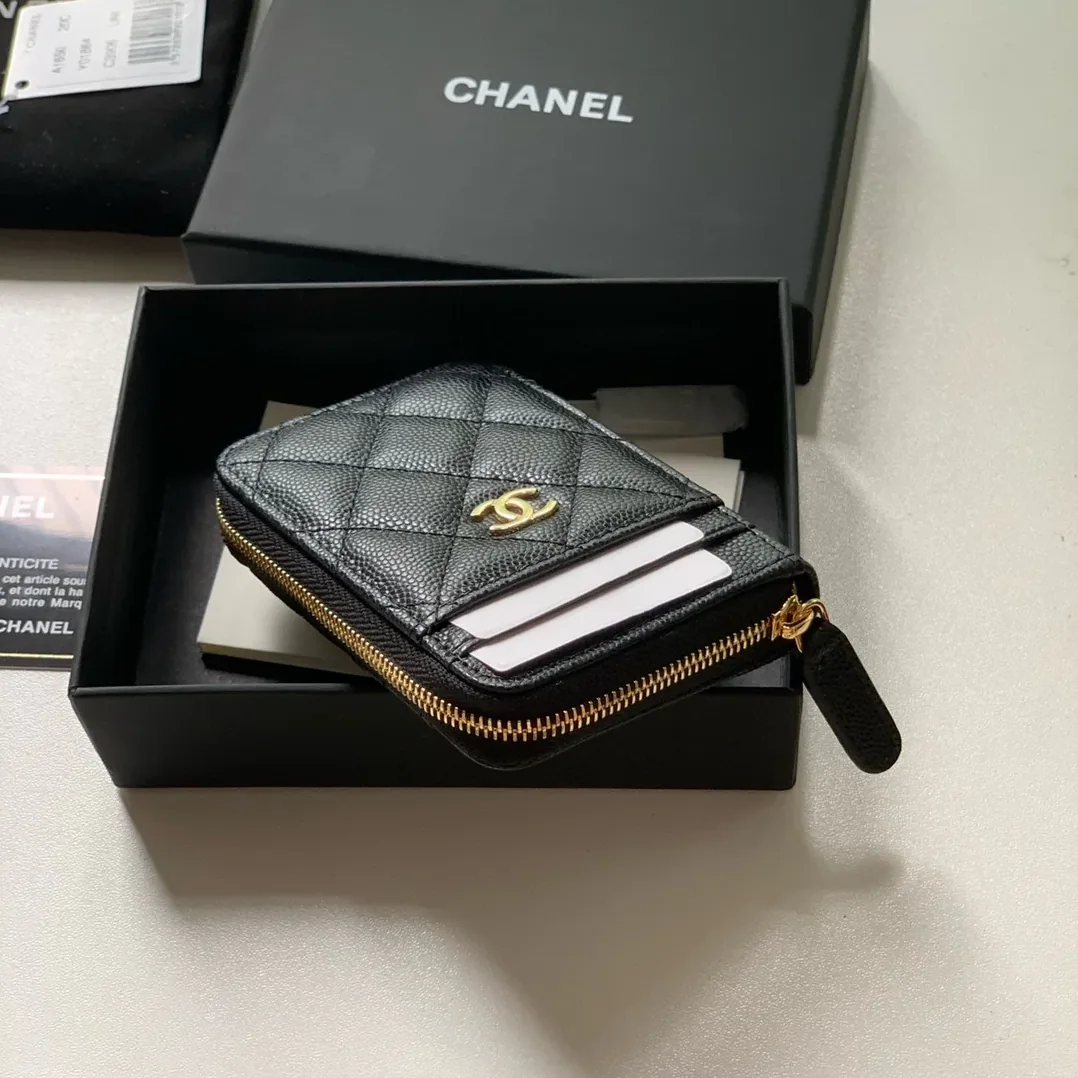 Chanel Zipped Coin Purse Pink Bag /