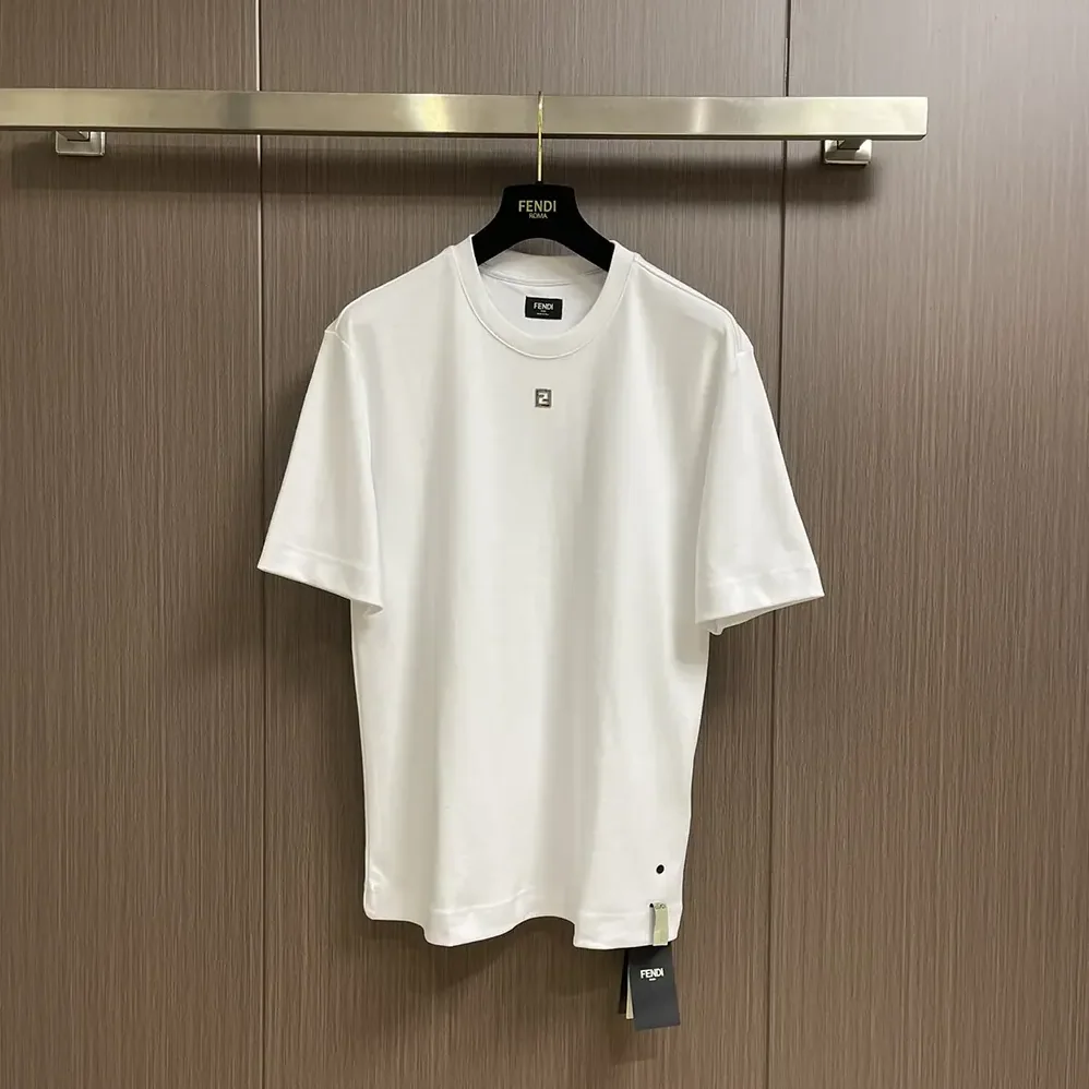 Fendi White Cotton T for Women in shirt Fendi White Cotton T for Women in shirt