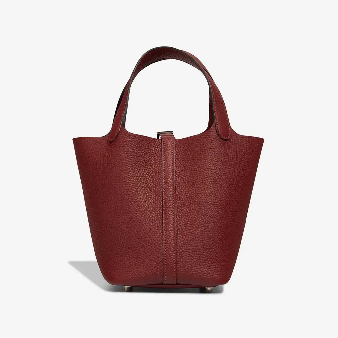 Hermès Picotin 18 Taurillon Clémence Rouge H Red Palladium Hardware /