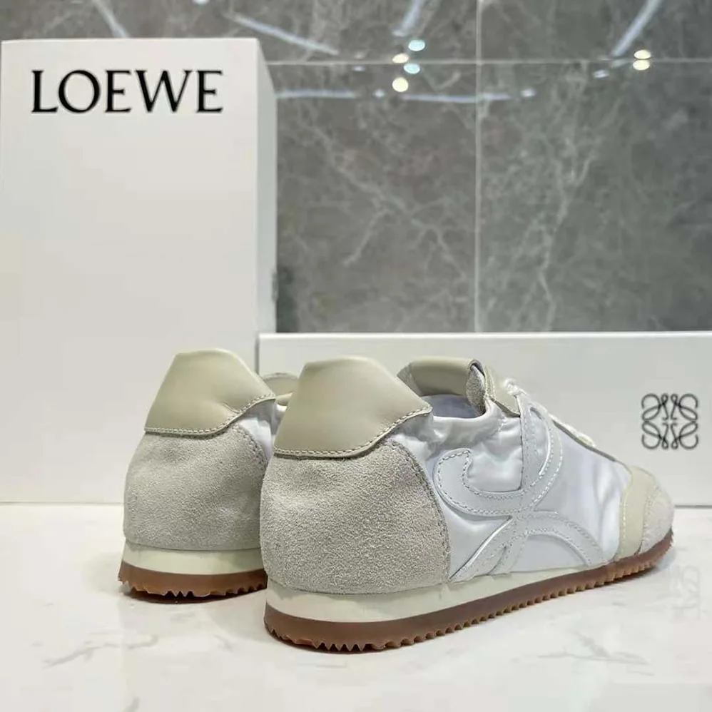 Loewe Ballet Runner in Nylon and Leather for Unisex in White