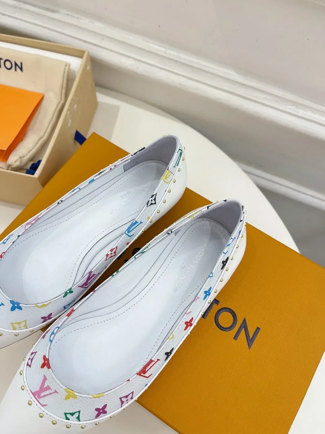 Louis Vuitton Flat Ballerina White Louis Vuitton Flat Ballerina White