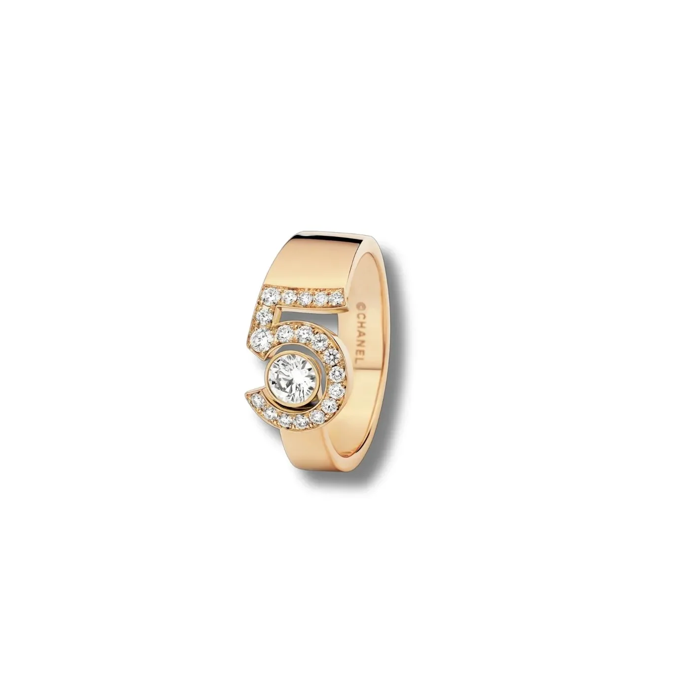 Chanel Eternal N°5 Ring Beige Gold