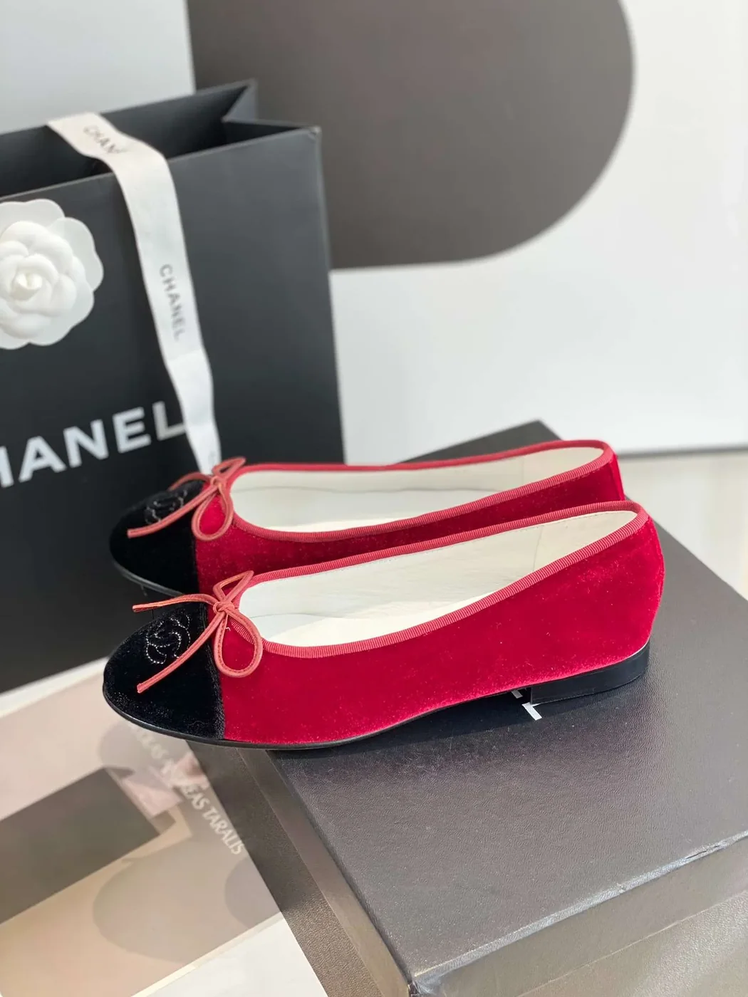 Chanel Ballet Flats Red Chanel Ballet Flats Red