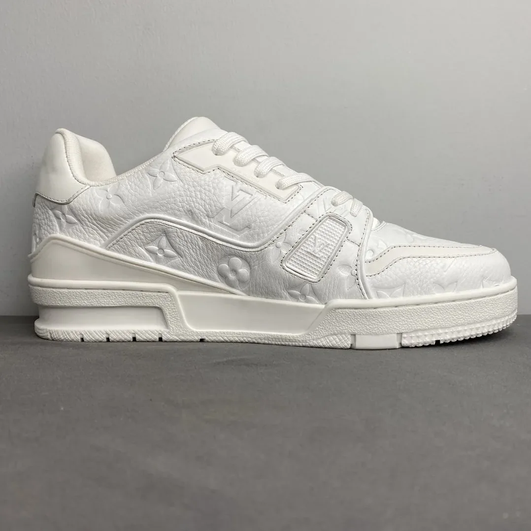 Louis Vuitton Trainer Sneaker Mix Of Materials White Virgil Abloh Louis Vuitton Trainer Sneaker Mix Of Materials White Virgil Abloh