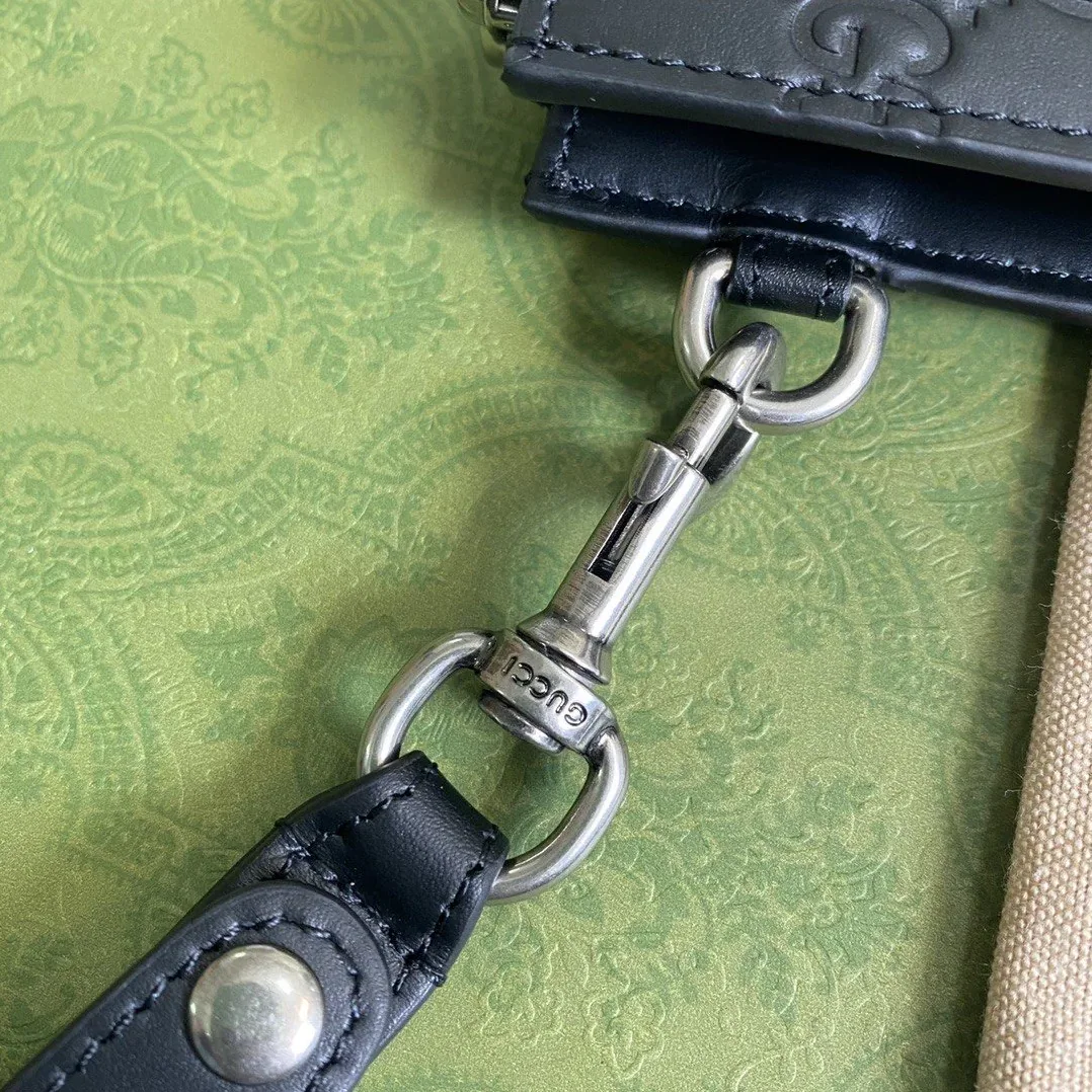 Gucci GG Embossed Pouch Black GG Embossed / Gucci GG Embossed Pouch Black GG Embossed /