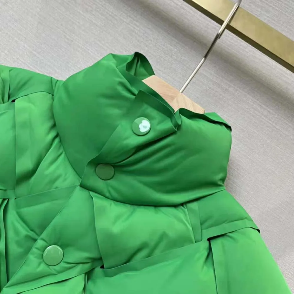 Bottega Veneta Intreccio Tech Nylon Vest for Women in Green