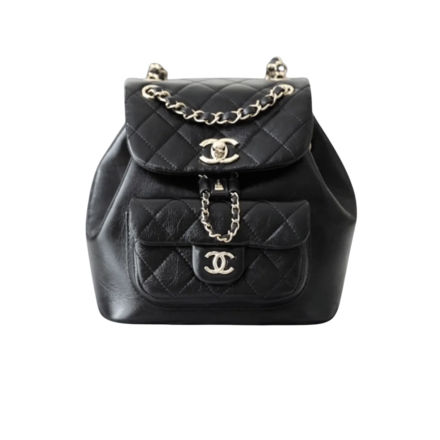 Chanel Backpack in Black Gold Hardware