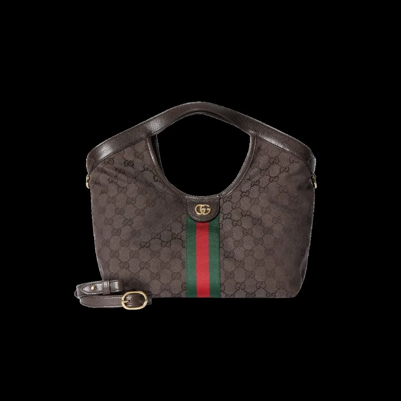 Gucci Giglio Small Tote Bag in Dark Brown Gold Hardware Gucci Giglio Small Tote Bag in Dark Brown Gold Hardware