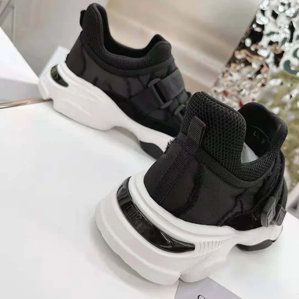 Dior D-Wander Sneaker Black Camouflage Technical Fabric for Women