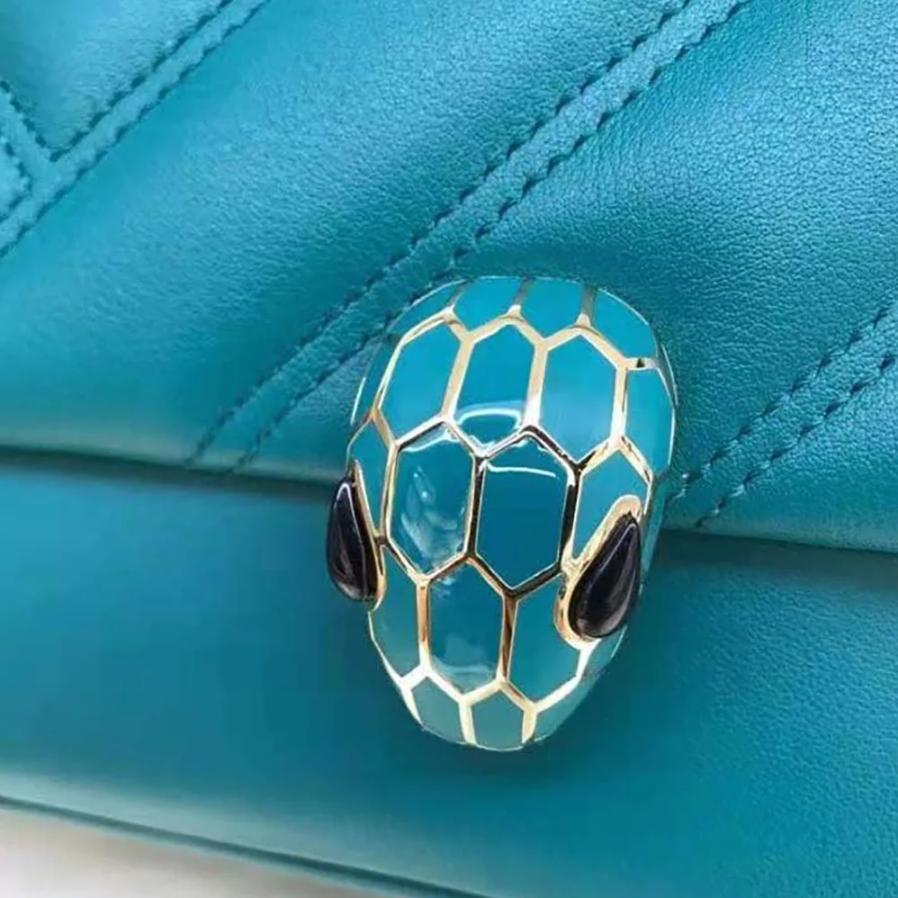 Bvlgari Serpenti Cabochon Shoulder Bag for Women in Green