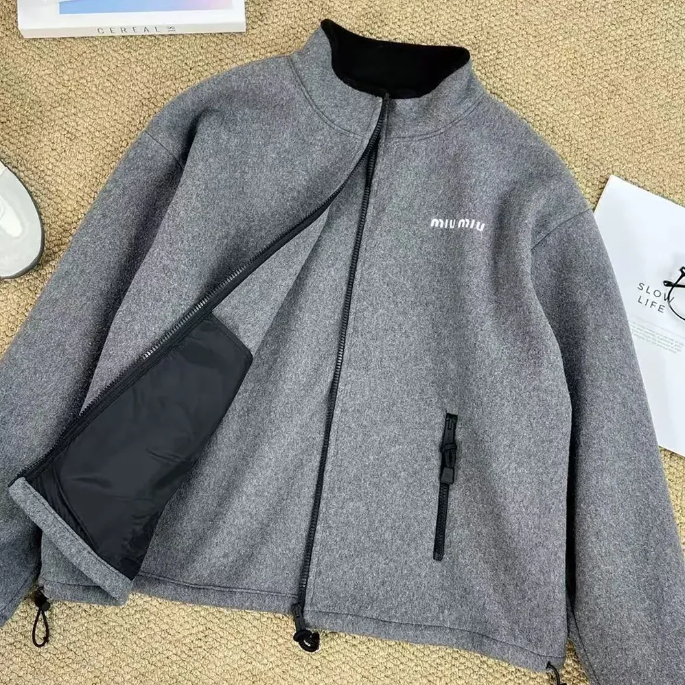 Miu Miu Fleece sweatshirt for Women in Grey