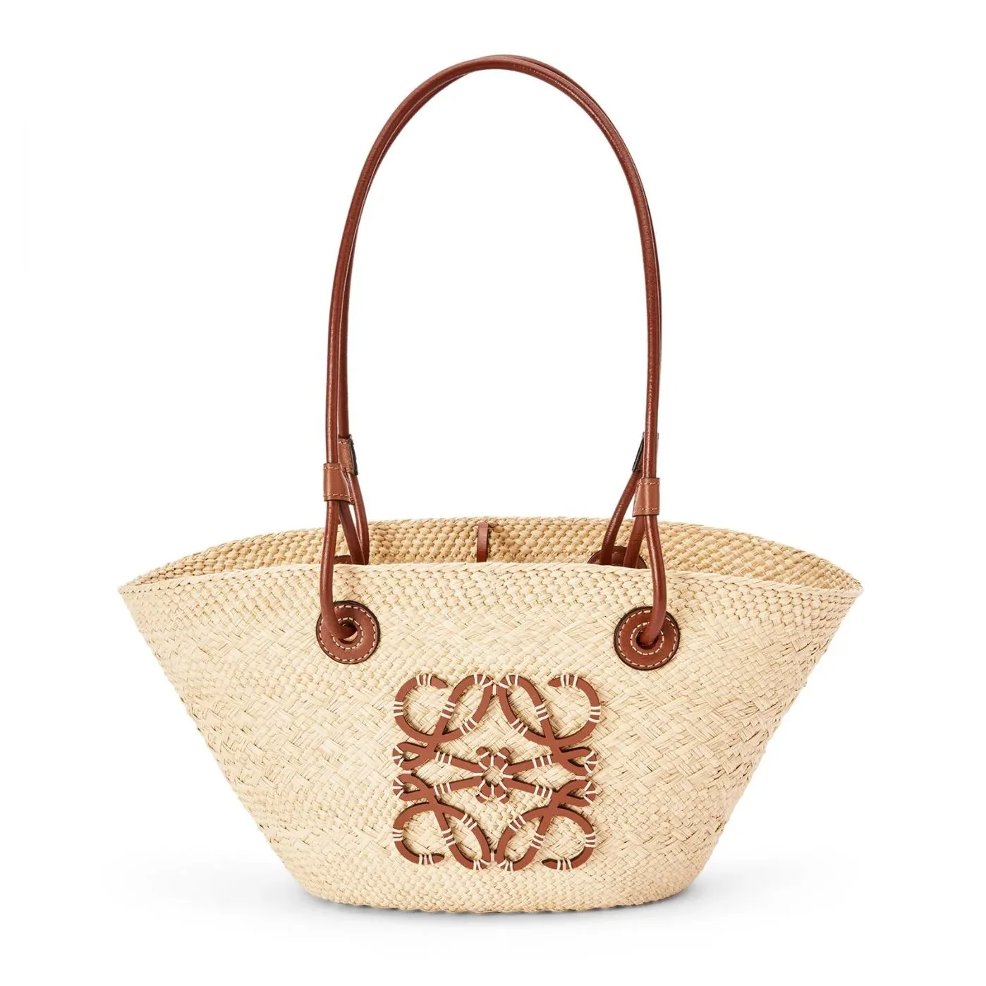 Small Anagram Basket Bag Beige/Brown / A223P65X01 Small Anagram Basket Bag Beige/Brown / A223P65X01