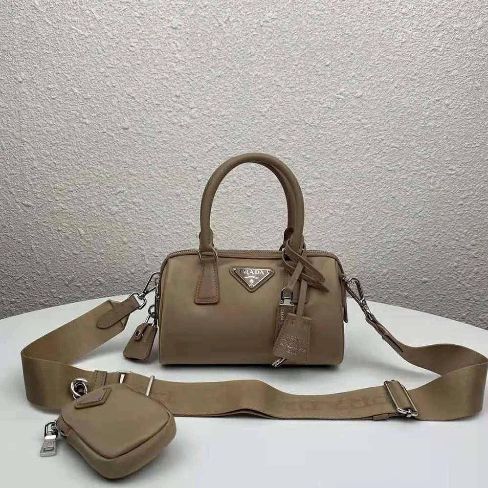 Prada Prada Re-Edition 2005 Nylon Bag for Women in Sandy Prada Prada Re-Edition 2005 Nylon Bag for Women in Sandy