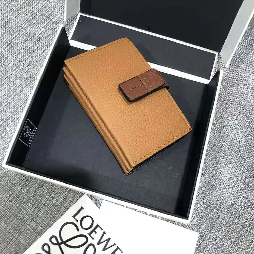Loewe Accordion Cardholder in Soft Grained Calfskin for Women in Brown Loewe Accordion Cardholder in Soft Grained Calfskin for Women in Brown