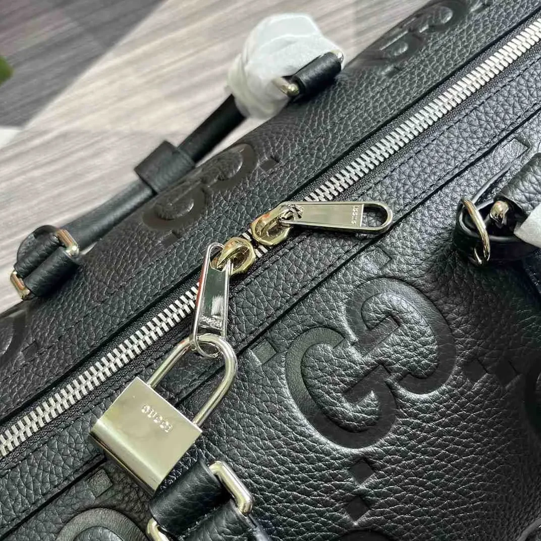 Gucci Jumbo Gg Small Duffle Bag Black / Gucci Jumbo Gg Small Duffle Bag Black /