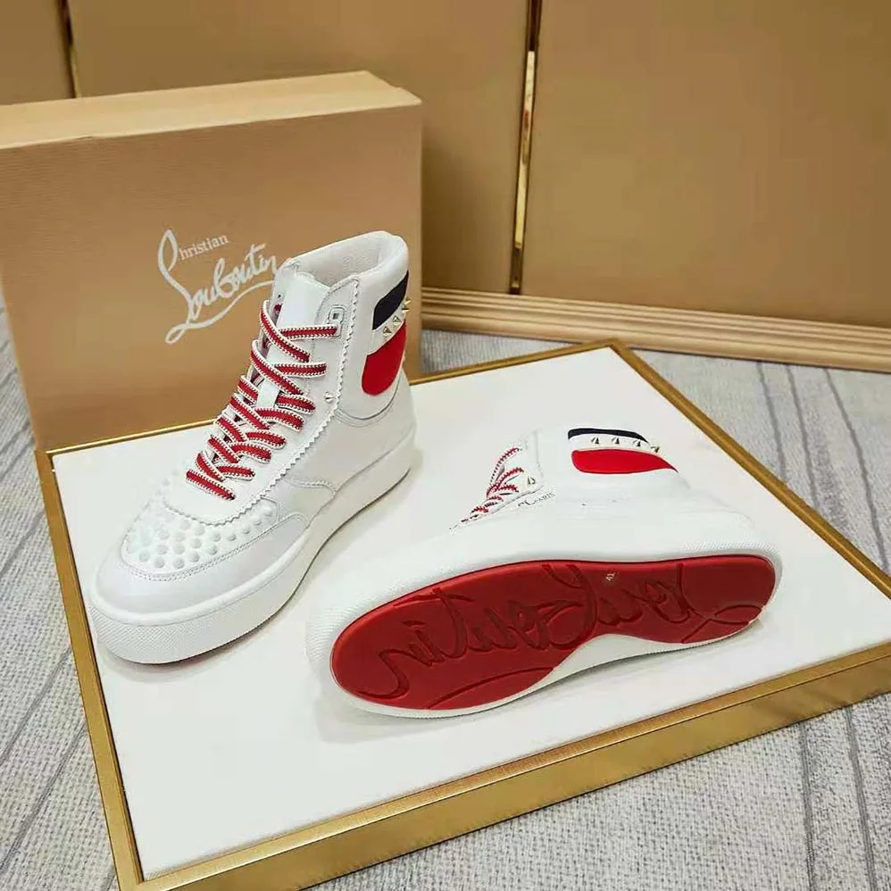 Christian Louboutin Top Rui Spikes Flat Tennis for Women in inspired Sneaker