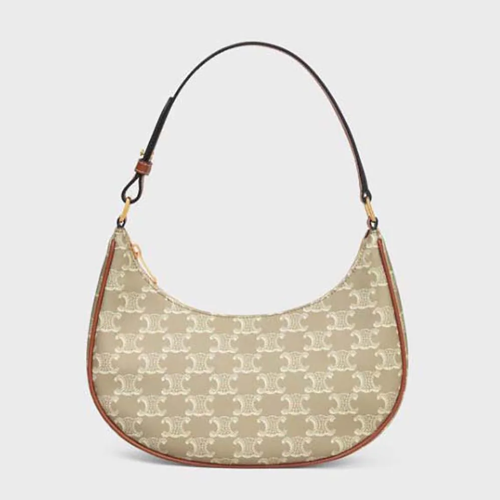 Celine Ava Bag in Triomphe Canvas and Calfskin for Women Celine Ava Bag in Triomphe Canvas and Calfskin for Women