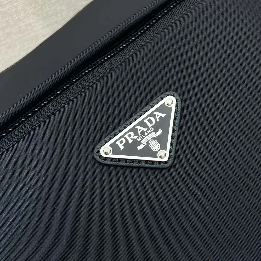 Prada Large Re-Nylon and Saffiano Leather Shoulder Bag for Unisex