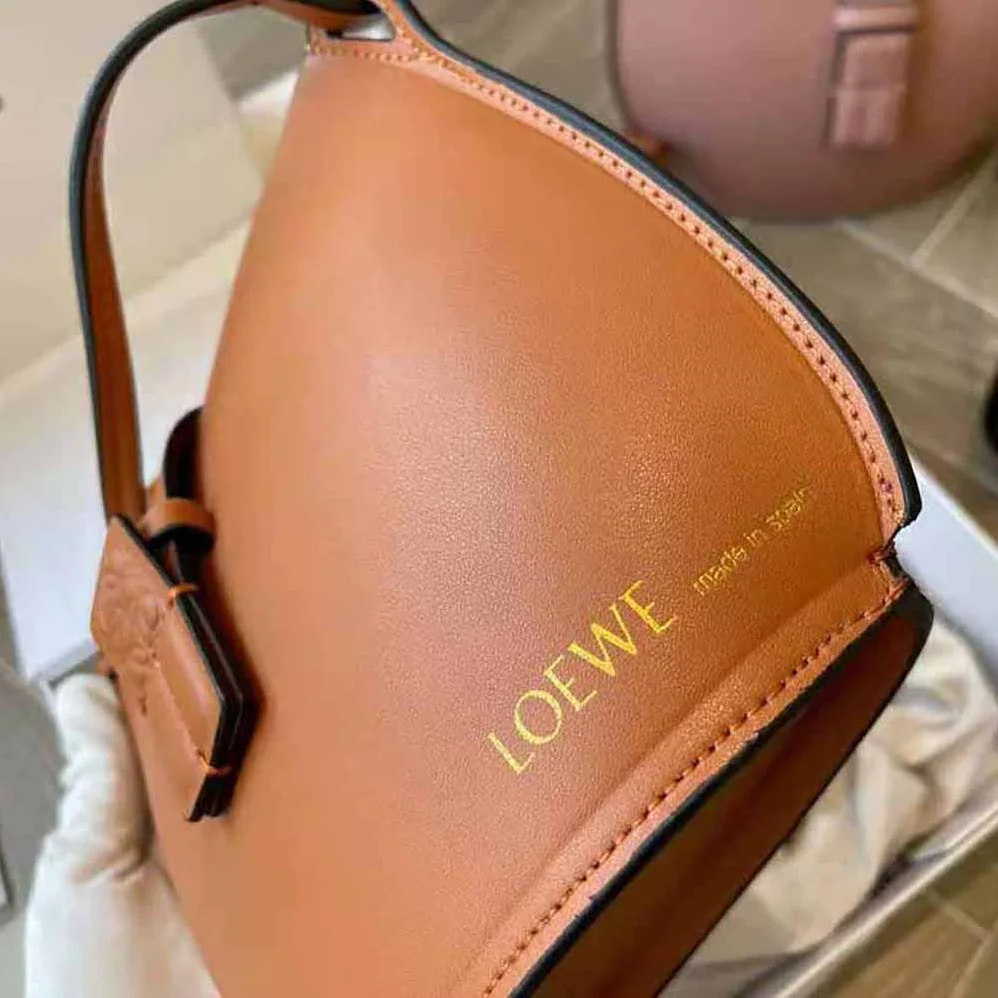 Loewe Moulded Bucket Bag in Calfskin for Women in Brown