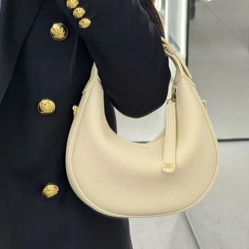 Celine Teen Celine Llulu in Grained Calfskin for Women in Beige