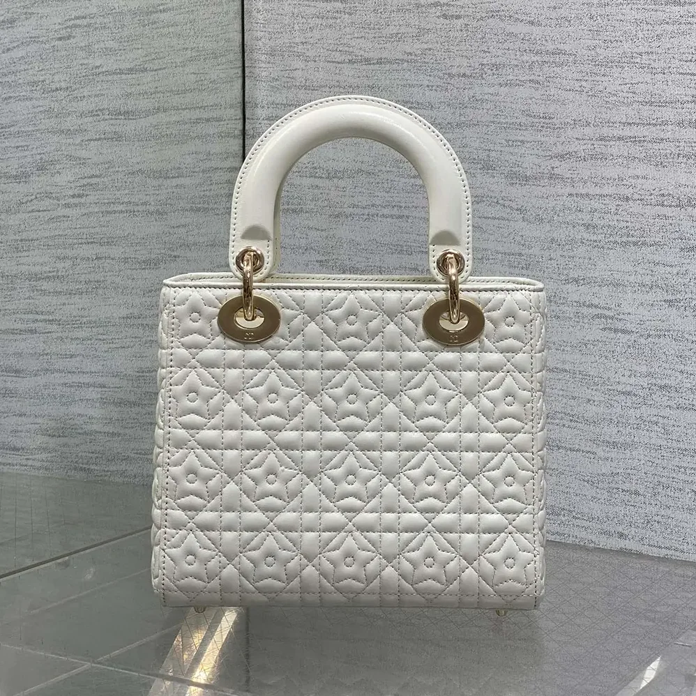 Dior Lady Dior Dioramour Bag Latte Cannage Lambskin with Star Motif for Women Dior Lady Dior Dioramour Bag Latte Cannage Lambskin with Star Motif for Women